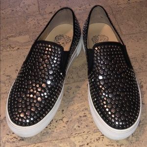 Silver studded shoe